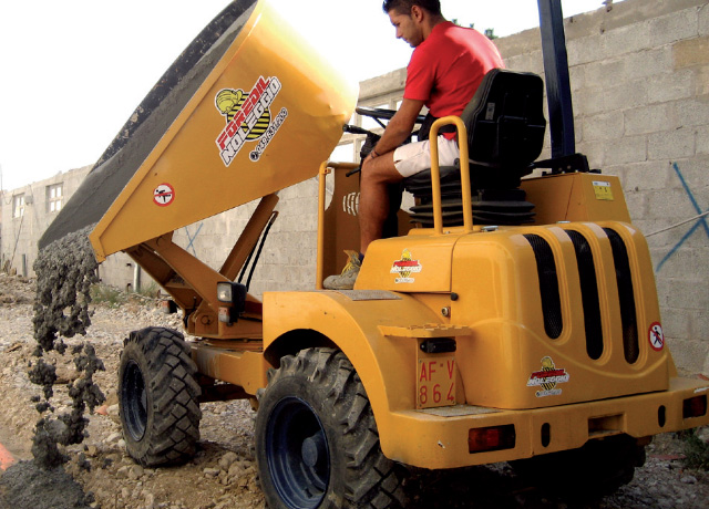 Dumper a noleggio da 1 a 5,5 m3